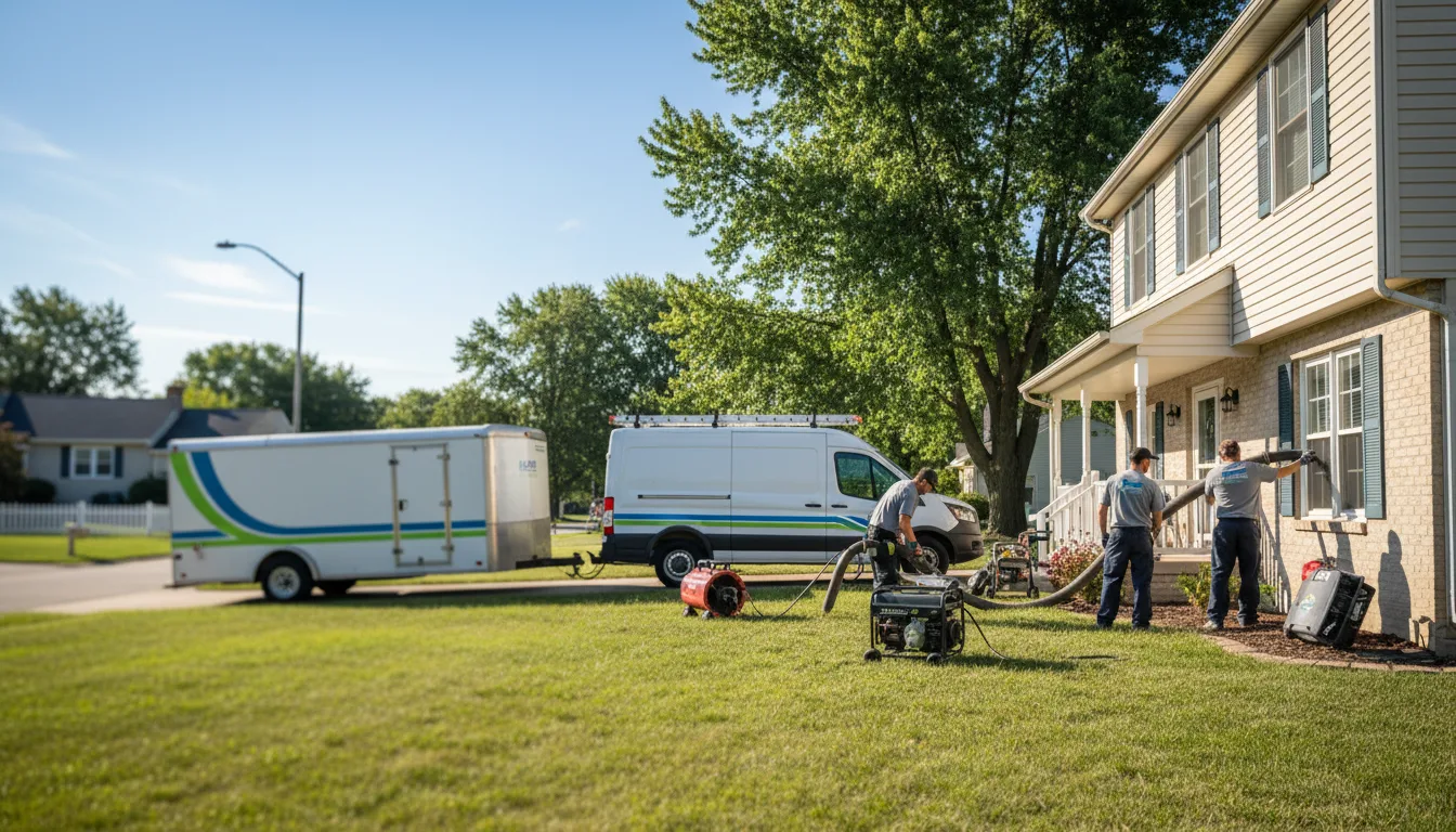 Flooded Basement Restoration And Cleanup With Repair in Albert, KS near me